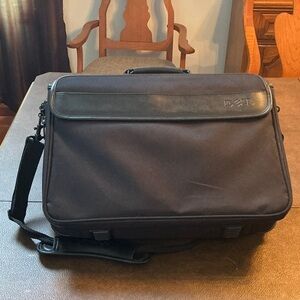 Dell Black Multi-Pocket Laptop 15" Shoulder Padded Briefcase Carry Case Bag